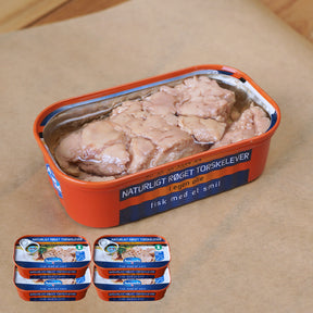 MSC Certified BPA-Free Wild-Caught Smoked & Canned Cod Liver in Oil (120g x 4) - Horizon Farms