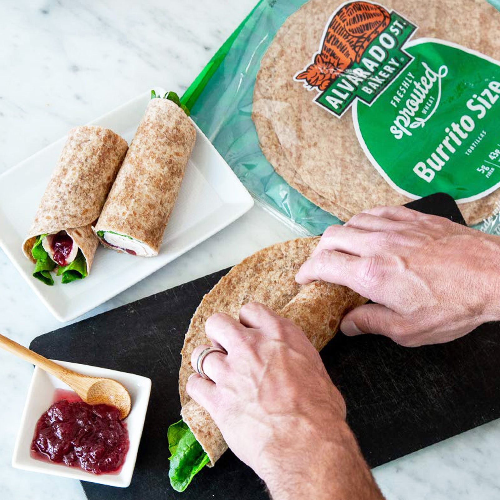 Frozen Freshly Sprouted Wheat Tortillas from California (6pc) - Horizon Farms