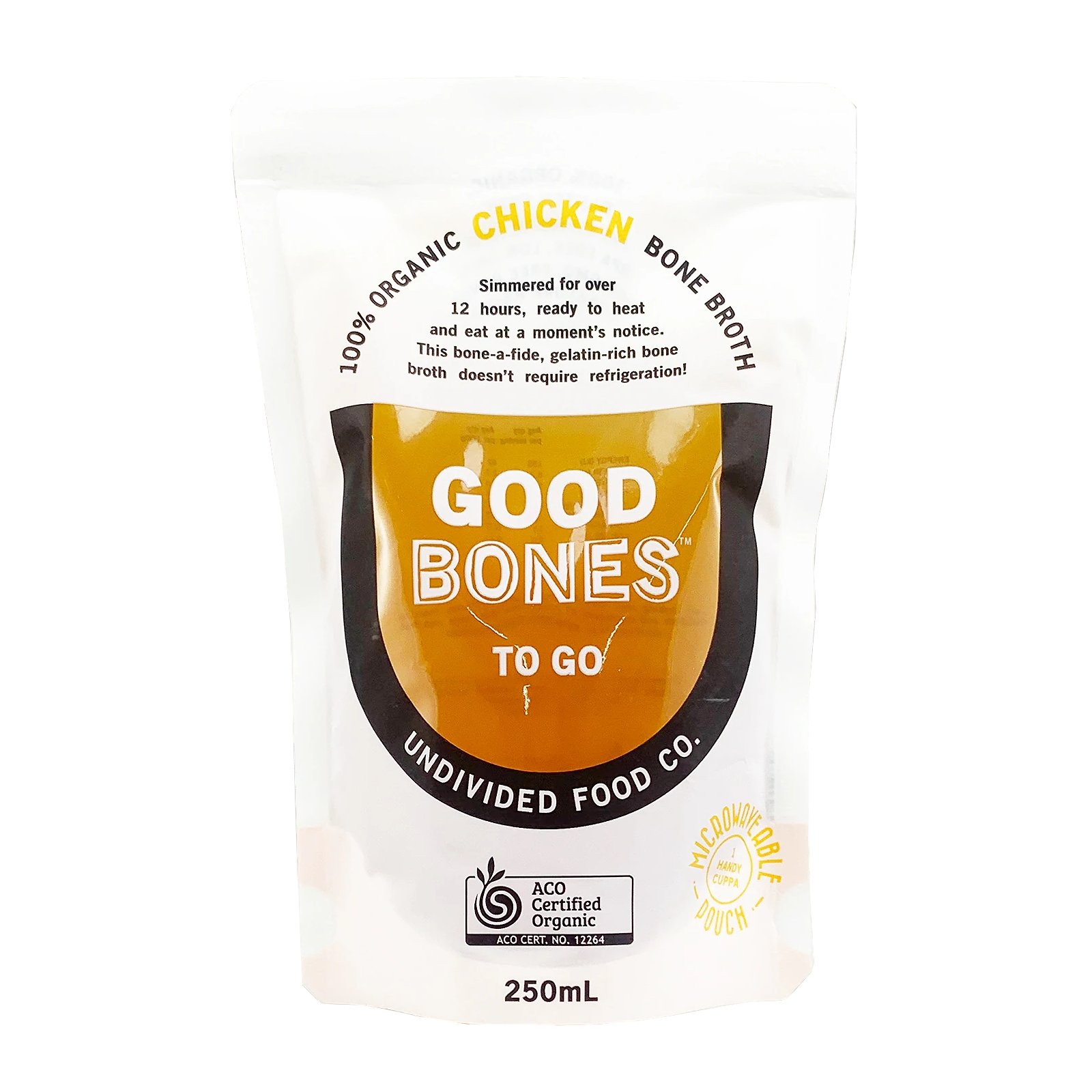 Certified Organic Chicken Bone Broth (250ml) - Horizon Farms