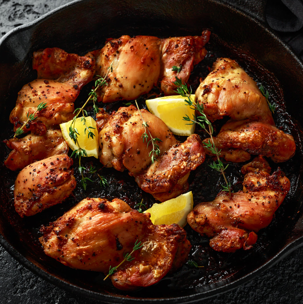 Organic Free-Range Chicken Boneless Thighs from New Zealand (500g) - Horizon Farms