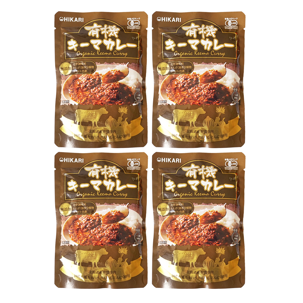 Certified Organic Ready-Made Keema Curry Pouch (140g x 4) - Horizon Farms
